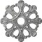 Ekena Millwork Angel Medallion (Canopies up to 4 3/8"), 20 7/8"OD x 3 5/8"ID x 1"P, Ultra Pure White Crackle CM20ANUWC - alternate 1